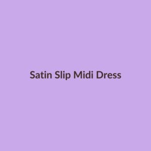 Satin Slip Midi Dress