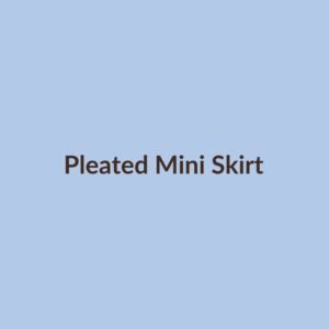 Pleated Mini Skirt