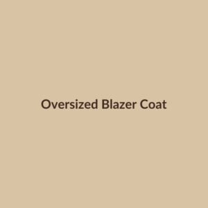 Oversized Blazer Coat